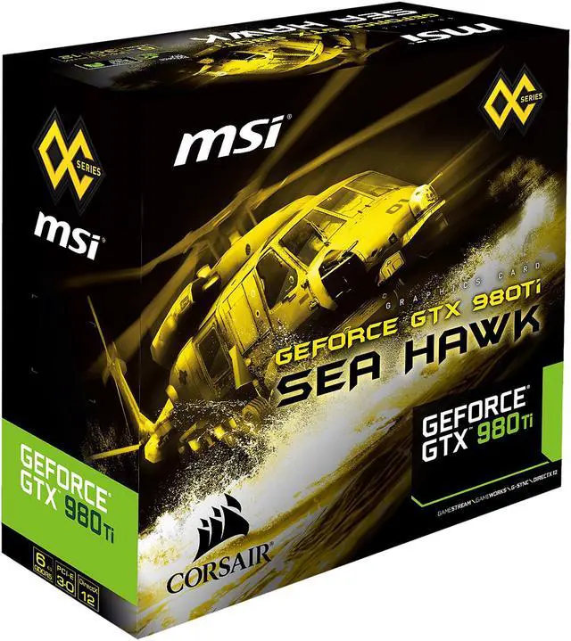 Alt view image 9 of 9 - MSI GeForce GTX 980TI SEA HAWK