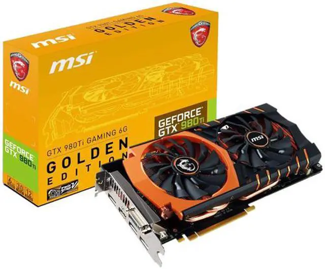 Alt view image 10 of 11 - MSI GeForce GTX 980TI GAMING 6G GOLDEN EDITION