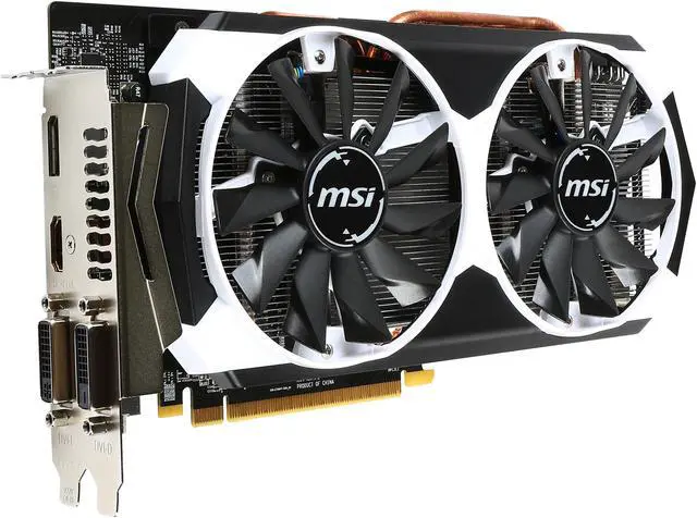 Alt view image 3 of 10 - MSI Radeon R9 380 4GB GDDR5 CrossFireX Support ATX Graphics Card R9 380 4GD5T OC