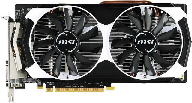 Alt view image 4 of 10 - MSI Radeon R9 380 4GB GDDR5 CrossFireX Support ATX Graphics Card R9 380 4GD5T OC