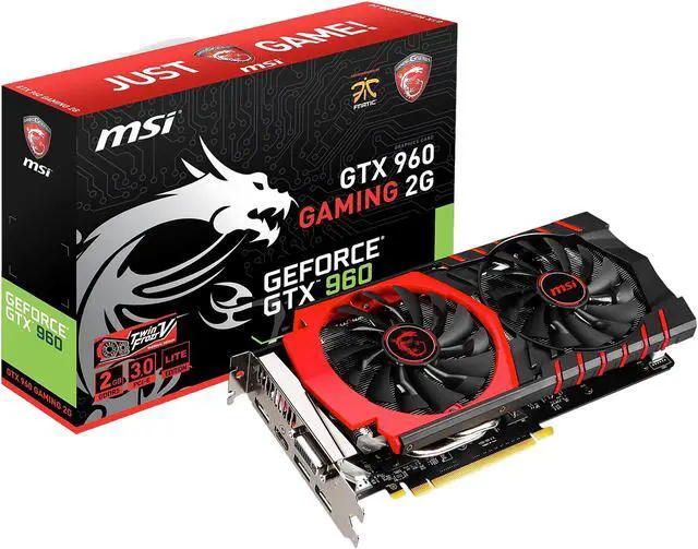 Alt view image 9 of 10 - MSI GeForce GTX 960 2GB GDDR5 SLI Support ATX Graphics Card GTX 960 GAMING 2G LE