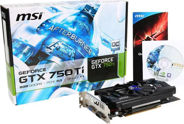 Alt view image 5 of 5 - MSI GeForce GTX 750 Ti 2GB GDDR5 PCI Express 3.0 x16 Graphics Card N750TI-2GD5/OC-