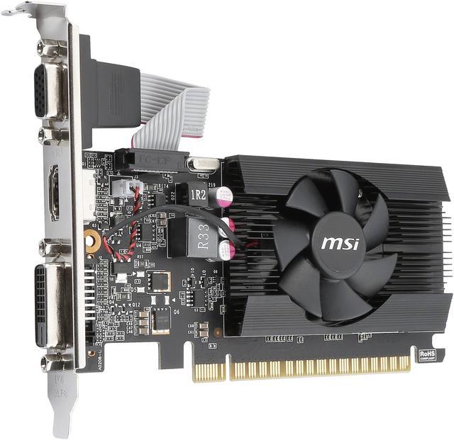 MSI GeForce GT 710 Low Profile Graphics Card G7102D3P B&H Photo