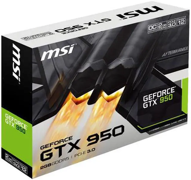 Alt view image 7 of 7 - MSI GeForce GTX 950 2GB GDDR5 PCI Express 3.0 x16 SLI Support Graphics Card GTX 950 2GD5T OCV3