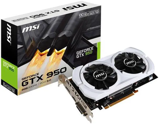 Alt view image 6 of 7 - MSI GeForce GTX 950 2GB GDDR5 PCI Express 3.0 x16 SLI Support Graphics Card GTX 950 2GD5T OCV3