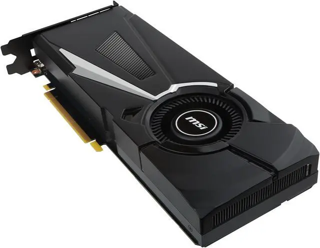 Alt view image 6 of 9 - MSI GeForce GTX 1080 8GB GDDR5X PCI Express 3.0 x16 SLI Support ATX Graphics Card GTX 1080 AERO 8G OC