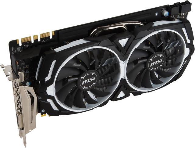 Alt view image 5 of 10 - MSI GeForce GTX 1080 8GB GDDR5X PCI Express 3.0 x16 SLI Support ATX Graphics Card GTX 1080 ARMOR 8G OC