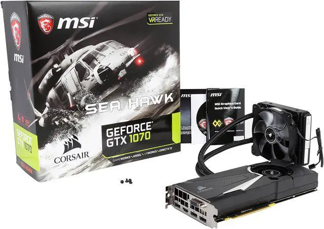 Alt view image 10 of 10 - MSI GeForce GTX 1070 8GB GDDR5 PCI Express 3.0 x16 SLI Support ATX Graphics Card GeForce GTX 1070 SEA HAWK X
