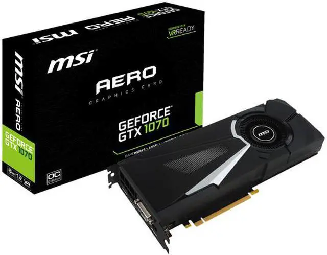 Alt view image 8 of 9 - MSI GeForce GTX 1070 8GB GDDR5 PCI Express 3.0 x16 SLI Support ATX Graphics Card GTX 1070 AERO 8G OC