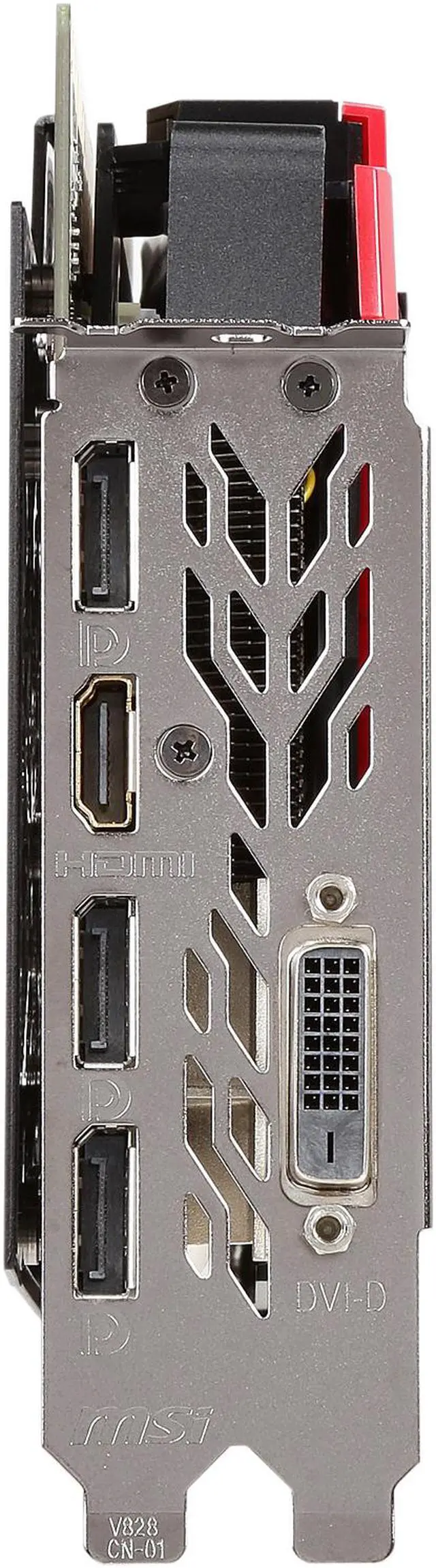 Alt view image 3 of 6 - MSI GeForce GTX 1080 8GB GDDR5X PCI Express 3.0 x16 SLI Support ATX Graphics Card GTX 1080 GAMING 8G