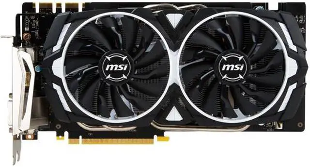 Alt view image 4 of 10 - MSI GeForce GTX 1070 8GB GDDR5 PCI Express 3.0 x16 SLI Support ATX Graphics Card GTX 1070 ARMOR 8G OC