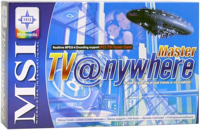 Alt view image 4 of 4 - MSI TV@nywhere Master TV/FM Tuner Card, REMOTE