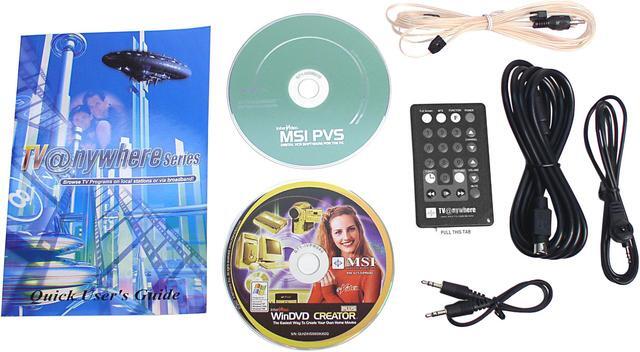 Alt view image 3 of 4 - MSI TV@nywhere Master TV/FM Tuner Card, REMOTE