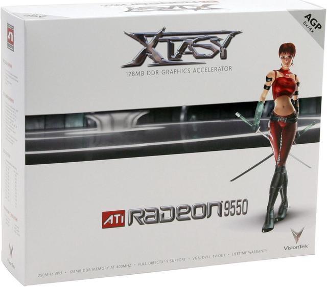 Alt view image 5 of 5 - VisionTek Radeon 9550 128MB DDR AGP 4X/8X Graphics Card VTK 9550128A