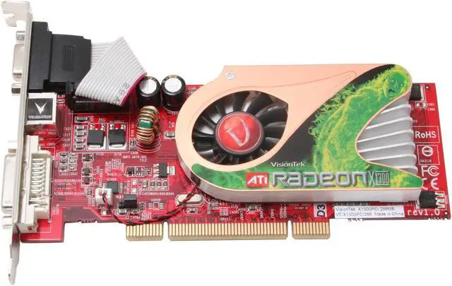 Alt view image 2 of 5 - VisionTek Radeon X1300 256MB GDDR2 PCI Graphics Card VTKX1300256PCI