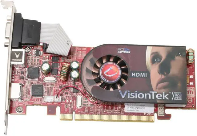 Alt view image 2 of 5 - VisionTek Radeon X1650PRO 256MB GDDR2 PCI Express x16 Low Profile Graphics Card 900118