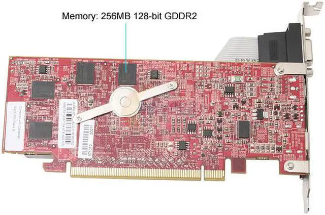 Alt view image 3 of 5 - VisionTek Radeon X1650PRO 256MB GDDR2 PCI Express x16 Low Profile Graphics Card 900118