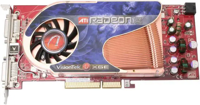 Alt view image 3 of 7 - VisionTek Radeon X1950PRO 256MB GDDR3 AGP 4X/8X Graphics Card 900111