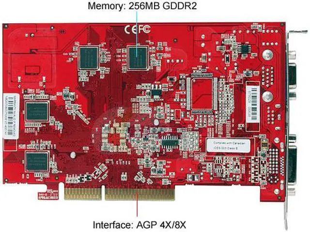 Alt view image 4 of 5 - VisionTek Radeon X1050 256MB GDDR2 AGP 4X/8X Graphics Card 900128