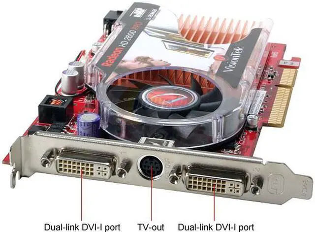 Alt view image 2 of 4 - VisionTek Radeon HD 2600PRO 512MB GDDR2 AGP 8X Graphics Card 900182