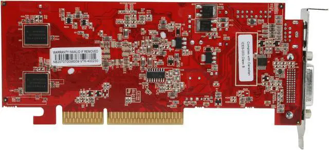 Alt view image 4 of 7 - VisionTek Radeon X1050 128MB DDR AGP 4X/8X Low Profile Graphics Card 900164