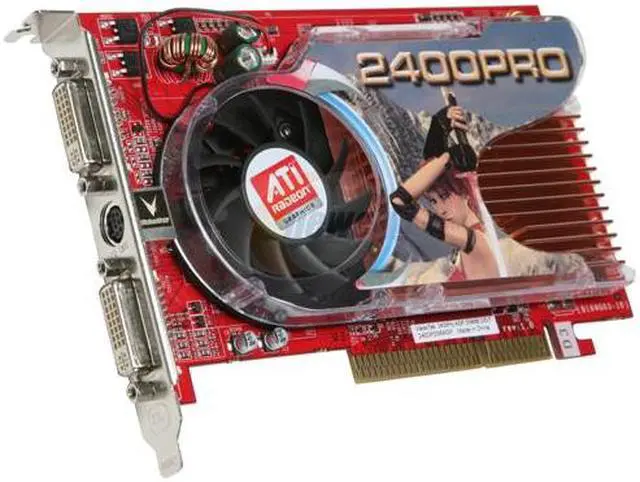 Alt view image 2 of 6 - VisionTek Radeon HD 2400PRO 256MB GDDR2 AGP 4X/8X Graphics Card 900165