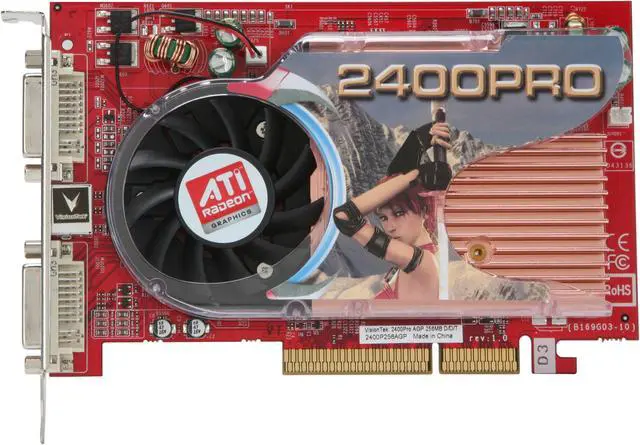 Alt view image 4 of 6 - VisionTek Radeon HD 2400PRO 256MB GDDR2 AGP 4X/8X Graphics Card 900165