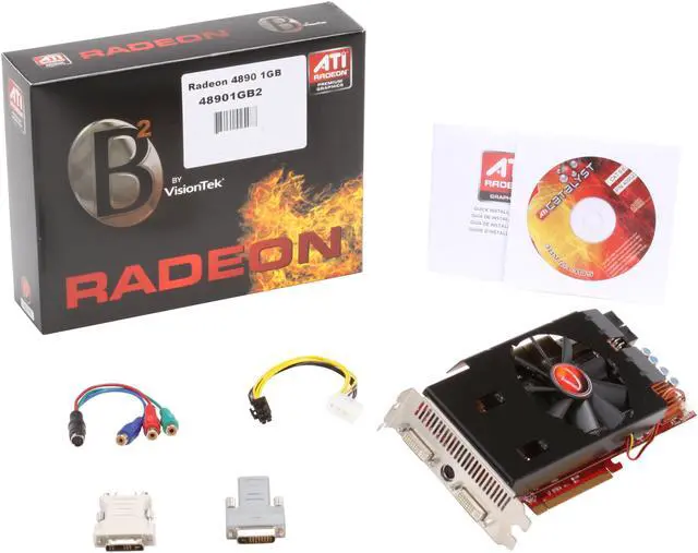 Alt view image 6 of 6 - VisionTek Radeon HD 4890 1GB GDDR5 PCI Express 2.0 x16 CrossFireX Support Graphics Card 784090025487