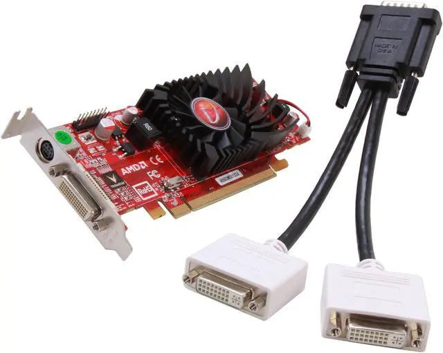 Main image of Visiontek Radeon HD 4550 SFF 512MB DDR3 (2 x DVI-I, TV Out) w/ 2 x DVI-I to VGA Adapter, 900274