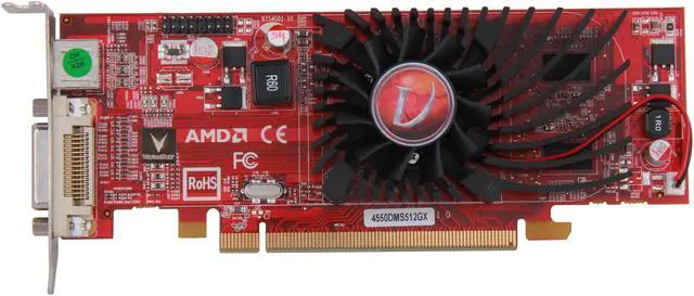 Alt view image 5 of 6 - Visiontek Radeon HD 4550 SFF 512MB DDR3 (2 x DVI-I, TV Out) w/ 2 x DVI-I to VGA Adapter, 900274