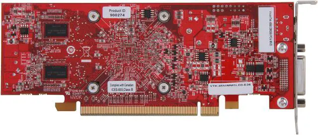 Alt view image 6 of 6 - Visiontek Radeon HD 4550 SFF 512MB DDR3 (2 x DVI-I, TV Out) w/ 2 x DVI-I to VGA Adapter, 900274