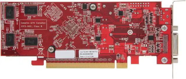 Alt view image 4 of 5 - Visiontek Radeon HD 4650 SFF 1GB DDR2 DMS59 (2 x DVI-I, TV Out) w/ 2 x DVI-I to VGA Adapter, 900275