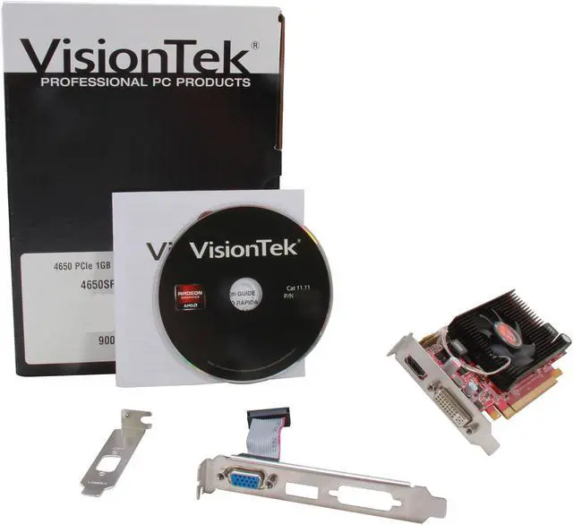 Alt view image 6 of 6 - Visiontek Radeon HD 4650 SFF 1GB DDR3 (DVI-I, HDMI, VGA), 900276