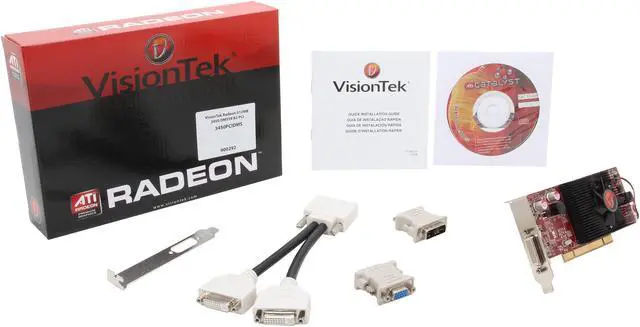 Alt view image 4 of 4 - Visiontek Radeon HD 3450 SFF 512MB DDR2 PCI DMS59 (2 x DVI-I), 900292
