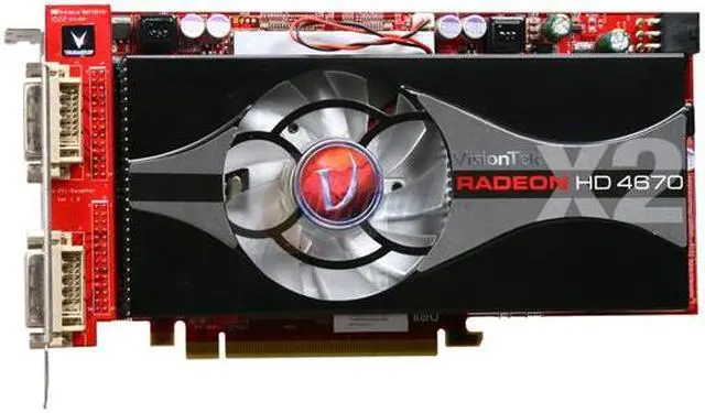 Alt view image 3 of 5 - VisionTek Radeon HD 4670 X2 2GB DDR3 PCI Express 2.0 x16 Graphics Card 900307