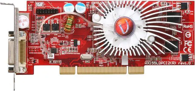 Alt view image 3 of 5 - VisionTek Radeon X1300 256MB GDDR2 PCI Low Profile Ready Graphics Card VTK X1300DMSPCI