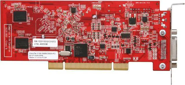 Alt view image 4 of 5 - VisionTek Radeon X1300 256MB GDDR2 PCI Low Profile Ready Graphics Card VTK X1300DMSPCI