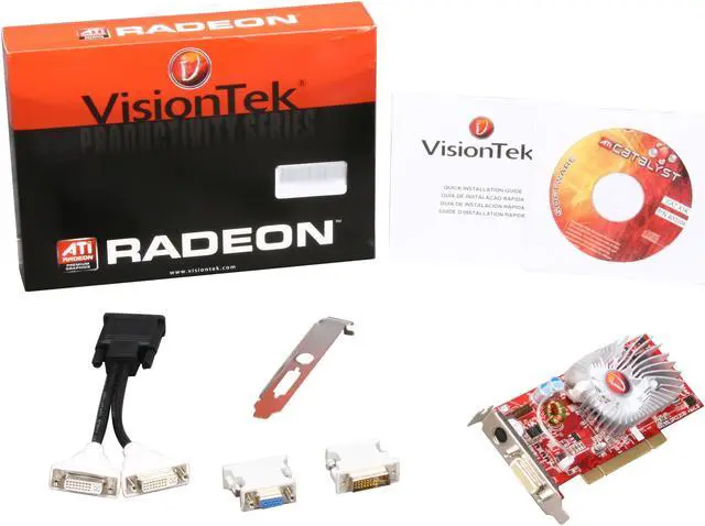 Alt view image 5 of 5 - VisionTek Radeon X1300 256MB GDDR2 PCI Low Profile Ready Graphics Card VTK X1300DMSPCI