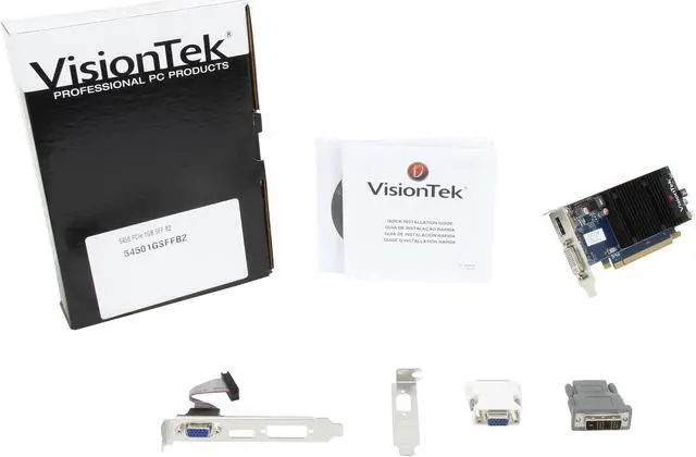 Alt view image 6 of 6 - VisionTek Radeon 5450 SFF 1GB DDR3 (DVI-I, DP, VGA) Graphics Card - 900320