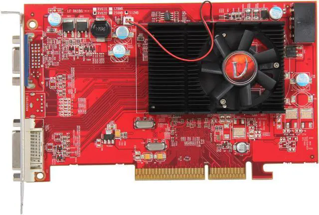 Alt view image 3 of 5 - Visiontek Radeon HD 3450 512MB DDR2 AGP (DVI-I, VGA), 900374