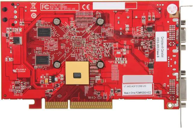 Alt view image 4 of 5 - Visiontek Radeon HD 3450 512MB DDR2 AGP (DVI-I, VGA), 900374