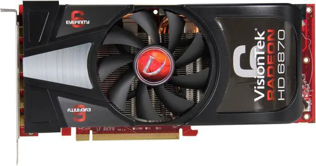 Alt view image 3 of 5 - VisionTek Radeon HD 6870 2GB GDDR5 PCI Express 2.1 x16 CrossFireX Support Graphics Card 900373