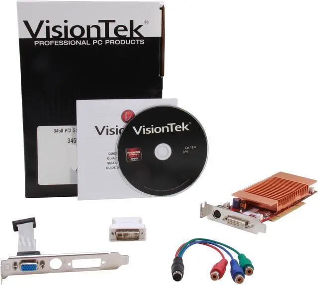 Alt view image 6 of 6 - Visiontek Radeon 3450 SFF 512MB DDR2 PCI, 900321