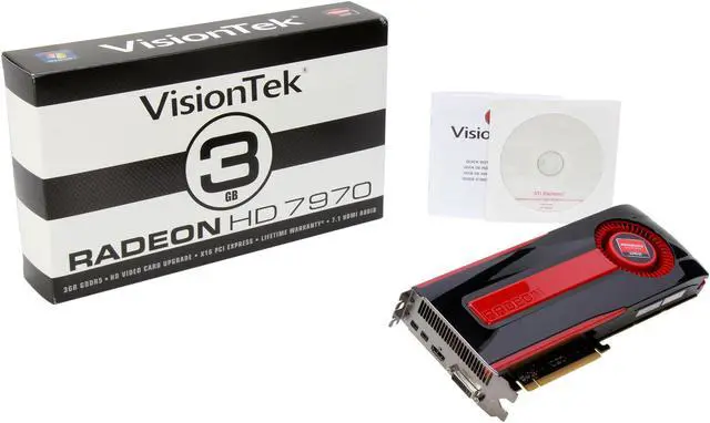 Alt view image 6 of 6 - VisionTek Radeon HD 7970 3GB GDDR5 PCI Express 3.0 x16 CrossFireX Support Graphics Card 900491