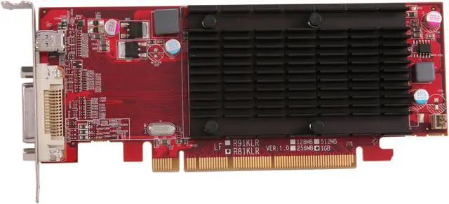 Alt view image 3 of 5 - Visiontek Radeon 6350 SFF 1GB DDR3 3M DMS59 (2 x DVI-I, miniDP) w/ 2 x DVI-I to VGA Adapter, 900456