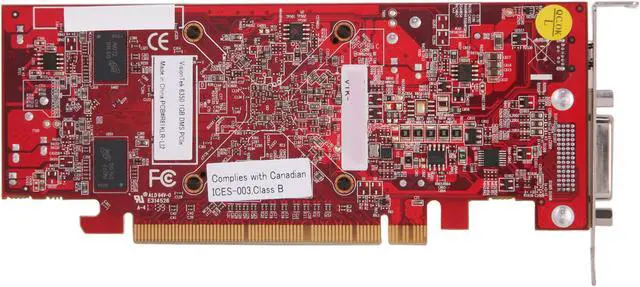 Alt view image 4 of 5 - Visiontek Radeon 6350 SFF 1GB DDR3 3M DMS59 (2 x DVI-I, miniDP) w/ 2 x DVI-I to VGA Adapter, 900456