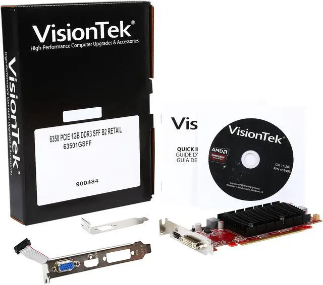 Alt view image 5 of 5 - Visiontek Radeon 6350 SFF 1GB DDR3 (DVI-I, HDMI, VGA), 900484