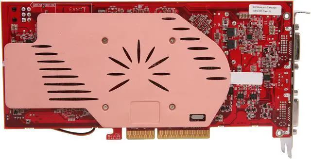 Alt view image 4 of 6 - VisionTek Radeon HD 3850 512MB GDDR3 AGP Graphics Card 400355