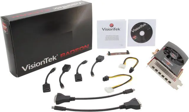 Alt view image 7 of 6 - Visiontek Radeon 7870 2GB GDDR5 6M (6 x Mini DP), 900548