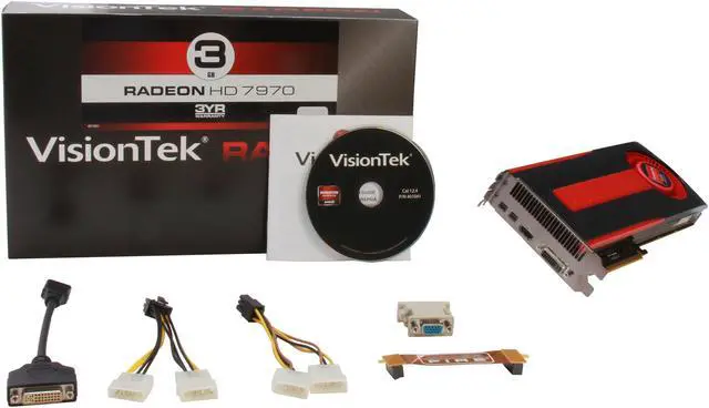 Alt view image 6 of 6 - VisionTek Radeon HD 7970 3GB GDDR5 PCI Express 3.0 x16 CrossFireX Support Graphics Card 900556